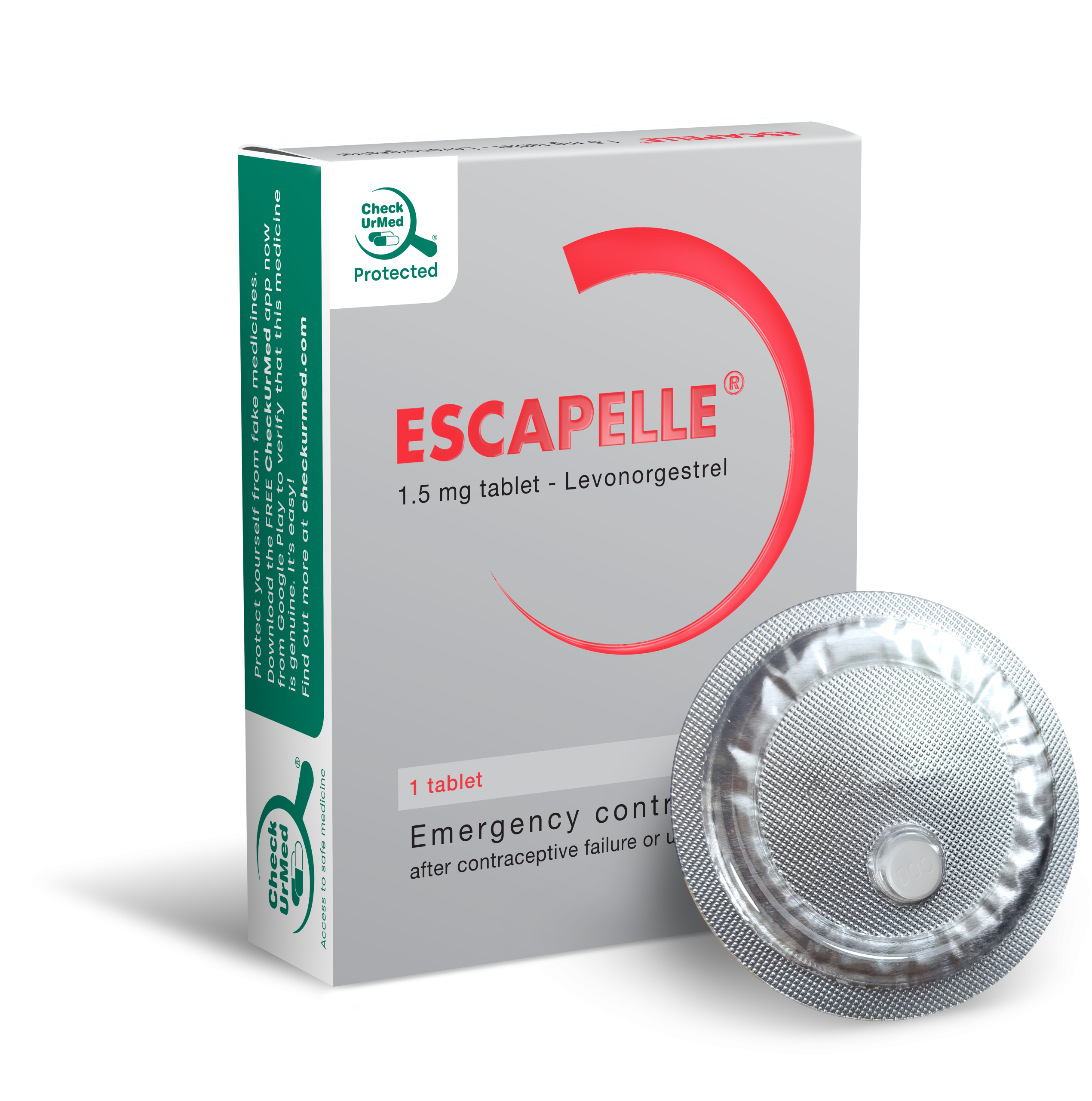 Escapelle packshot UV Blister Escapelle packshot UV Blister